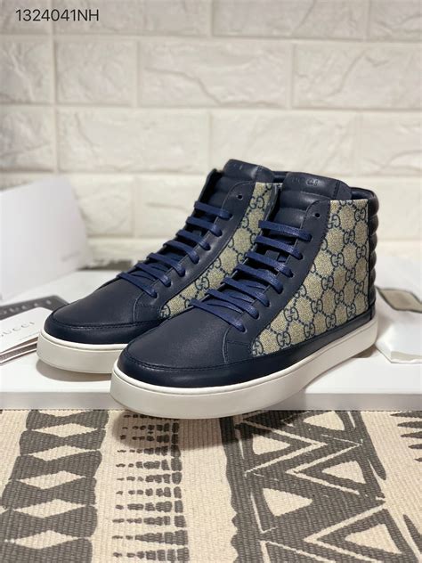 navy blue gucci shoes|blue gucci shoes men.